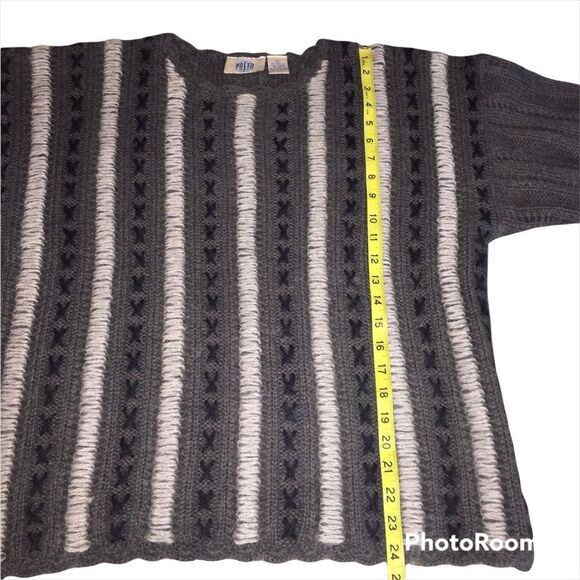 Vintage Pasta 50% Mohair Sweater Sz L Pullover Crew Neck Warm Cozy - Picture 5 of 9